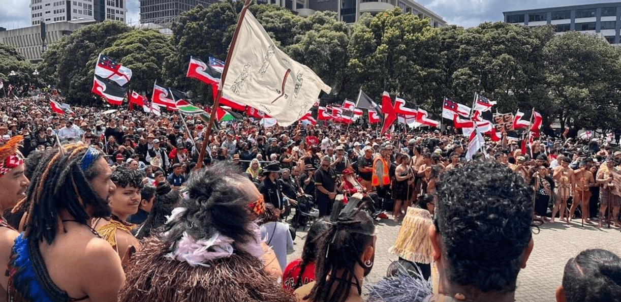 Cerca de 35 mil pessoas manifestam-se em Wellington em defesa dos direitos maori